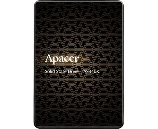  SSD Apacer Panther AS340X (AP960GAS340XC-1), 960 ГБ, 2.5" SATA III, чтение: 550 МБ/с, запись: 510 МБ/с, 3D V-NAND 