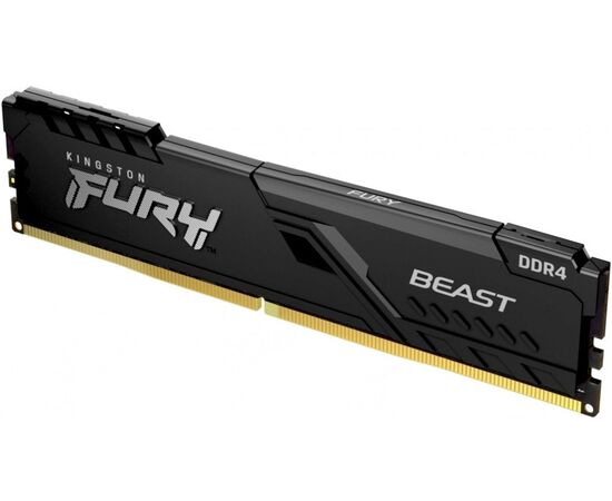  ОЗУ Kingston 16GB 3733MHz DDR4 CL19 DIMM 1Gx8 Fury Beast Black KF437C19BB1/16 