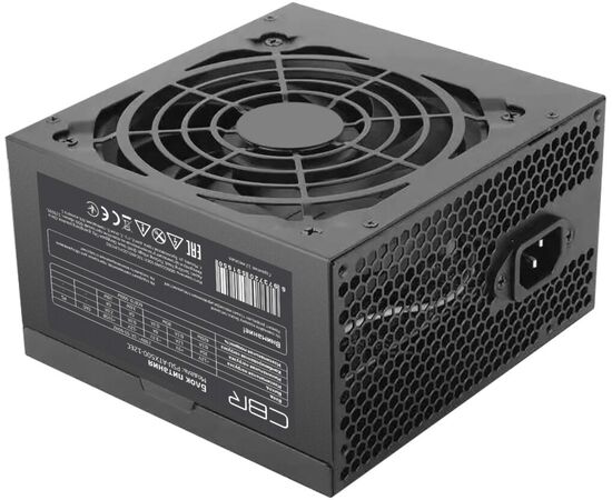  Блок питания CBR PSU-ATX500-12EC ATX, 500W, 20+4pin/1*4+4pin/1*6pin/2*IDE/4*SATA, 12cm fan, black 