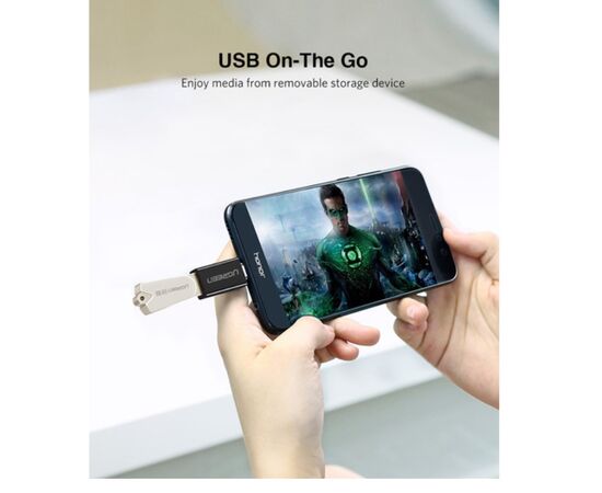  Адаптер UGreen US173 (20808) USB-C to USB 3.0 A Female Adapter черный 