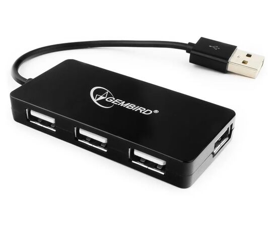  USB-концентратор Gembird UHB-U2P4-03 USB 2.0 4 порта, блистер 