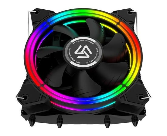  Кулер Alseye H120T для Socket/115x/1200/AM2/AM2+/AM3/AM3+/FM1/AM4/FM2/FM2+, 120мм, 2000rpm, 35.5 дБ, 125Вт, 4-pin PWM, Al+Cu, RGB 