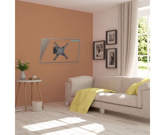  Кронштейн для телевизора Kromax Corbel-4 черный 15"-42" макс.25кг настенный поворот и наклон 