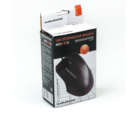  Мышь оптическая Nakatomi Navigator MON-07U (black) (74966) 
