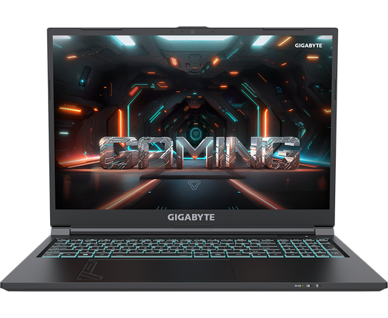  Ноутбук Gigabyte G6 (MF-52KZ853SD) Core i5 13500H 16Gb SSD512Gb NVIDIA GeForce RTX4050 6Gb 16" IPS FHD+ (1920x1200) Free DOS black WiFi BT Cam 