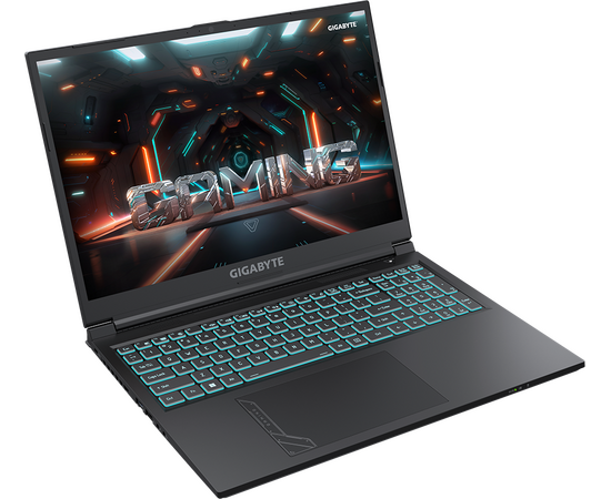  Ноутбук Gigabyte G6 (MF-52KZ853SD) Core i5 13500H 16Gb SSD512Gb NVIDIA GeForce RTX4050 6Gb 16" IPS FHD+ (1920x1200) Free DOS black WiFi BT Cam 