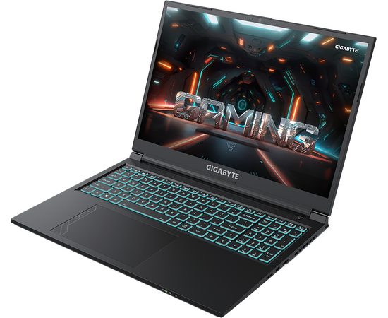  Ноутбук Gigabyte G6 (MF-52KZ853SD) Core i5 13500H 16Gb SSD512Gb NVIDIA GeForce RTX4050 6Gb 16" IPS FHD+ (1920x1200) Free DOS black WiFi BT Cam 