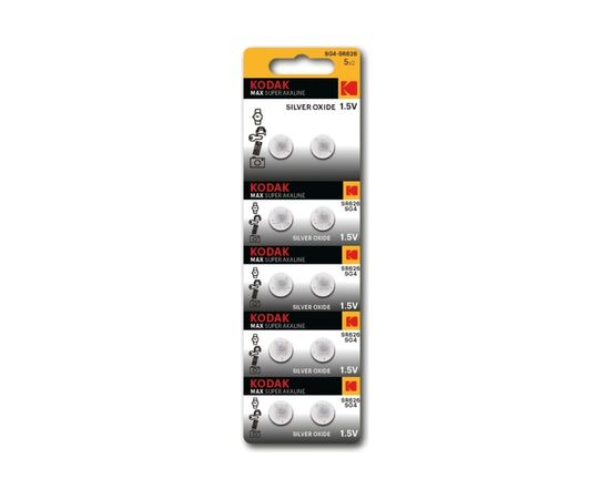  Элемент питания  Kodak SG4 (377) SR626, SR66 MAX Silver Oxid Button Cell (10/100/2000) 