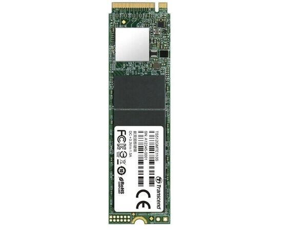  Внутренний SSD  Transcend  512GB  MTE110S, PCIe 3.0 x4, R/W - 1500/1800 MB/s, (M.2), 2280, 3D TLC NAND 