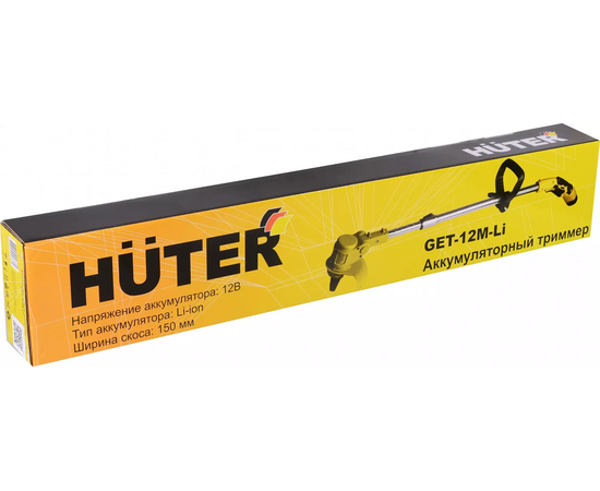  Триммер электрический Huter GET-12M-2Li аккум. неразбор.штан. реж.эл. леска/нож 