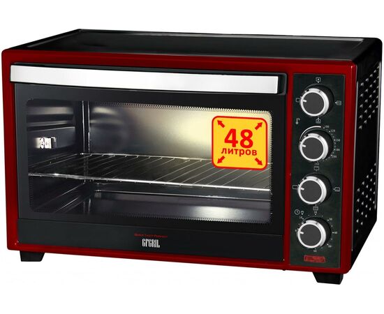  Мини-печь GFGril GFO-48BR красный/черный 