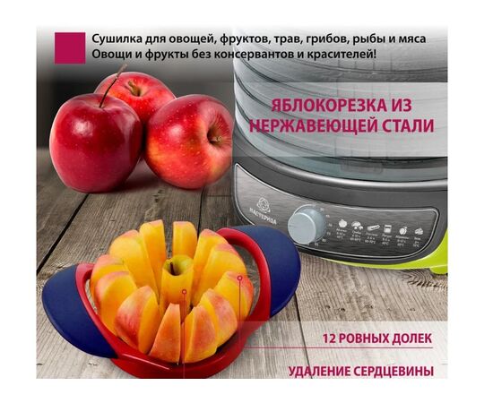  Сушилка для овощей Мастерица EFD-1001VM оливковый с серым 