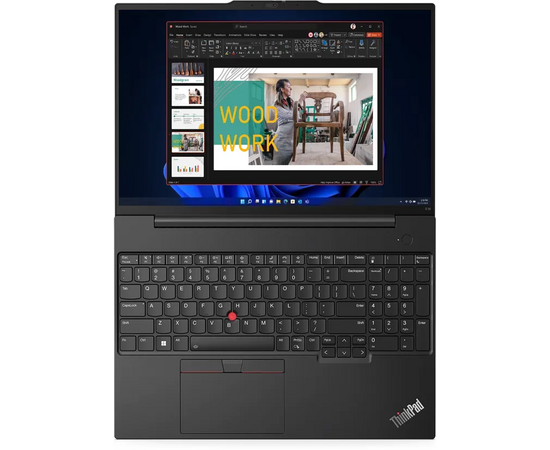  Ноутбук Lenovo ThinkPad E16 Gen 1 (21JN009WRT) 16" WUXGA IPS 300N/i7-1355U/16GB/SSD512GB/Intel Iris Xe/Fingerprint/Backlit/Win11Pro/Graphite Black 