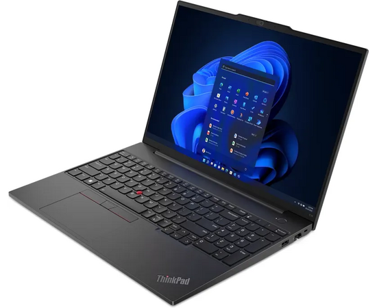  Ноутбук Lenovo ThinkPad E16 Gen 1 (21JN009WRT) 16" WUXGA IPS 300N/i7-1355U/16GB/SSD512GB/Intel Iris Xe/Fingerprint/Backlit/Win11Pro/Graphite Black 