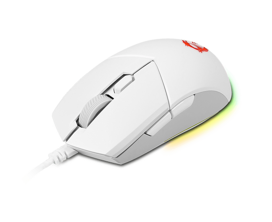  Мышь MSI Clutch GM11 S12-0401970-CLA белый оптическая 5000dpi USB 6but 