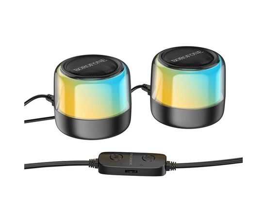  Портативная колонка BOROFONE BP12 Colorful 2шт, Bluetooth, 1.36 м, черный 