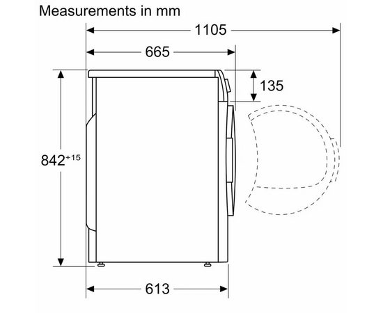  Сушильная машина Bosch WTN86201ME белый 