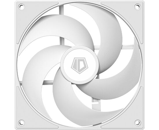  Вентилятор ID-COOLING AS-140-W 140x140x25мм (PWM, резиновые углы, белый, 300-1800об/мин, супертихий) Box 