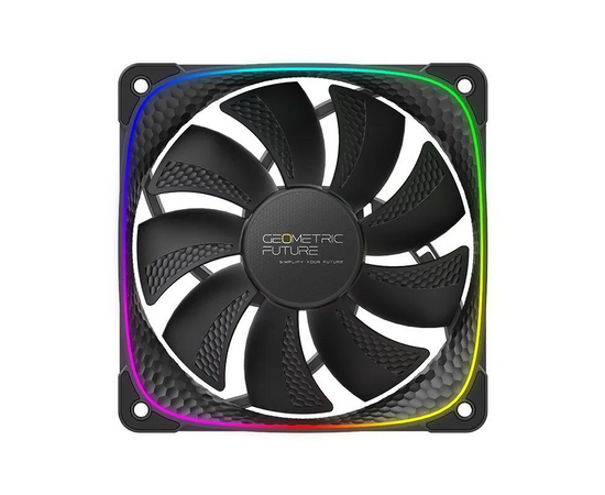  Вентилятор Geometric Future Squama 2503RB (1F2503R112001) Single Pack / 120mm, 2000 RPM, 69.11 CFM, 30.92 dBA, 5V ARGB, Black, Reverse 