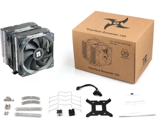  Кулер Thermalright Peerless Assassin 120 (PA120) Soc-AM5/AM4/1151/1200/1700 4-pin 25.6dB Al+Cu 750gr Ret 