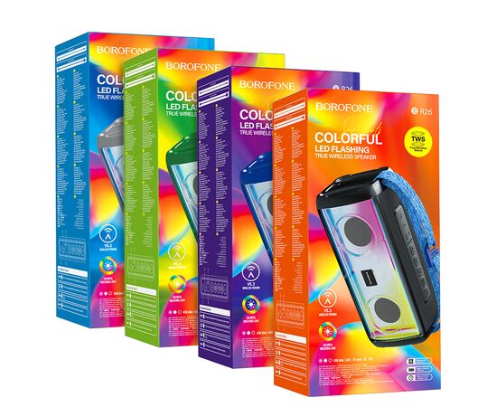 Колонка Bluetooth 5.3 5W 1500mAh Borofone BR26 (Black) 