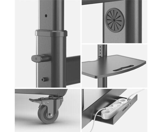  Стойка ONKRON TS1891 черная 