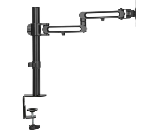  Кронштейн для мониторов Ultramounts UM736 черный 17"-32" макс.8кг крепление к столешнице поворот и наклон 