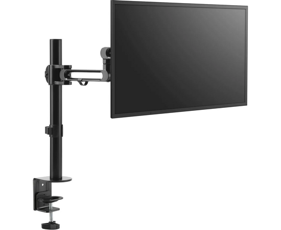  Кронштейн для мониторов Ultramounts UM736 черный 17"-32" макс.8кг крепление к столешнице поворот и наклон 