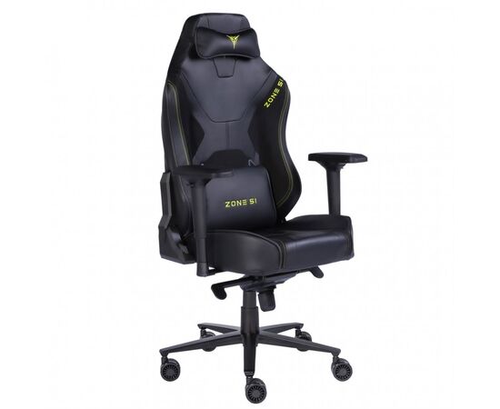  Кресло игровое ZONE 51 Armada Z51-ARD-B на колесиках, эко.кожа, черный 