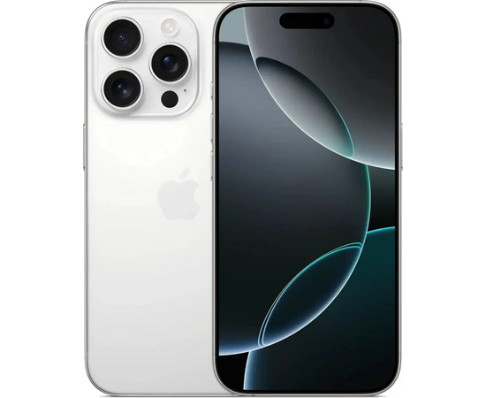  Смартфон Apple iPhone 16 Pro MYN93J/A 1Tb белый титан 3G 4G 1Sim 6.3" iOS 18 802.11 a/b/g/n/ac/ax/be NFC GPS 