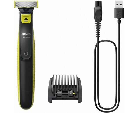  Триммер Philips QP2724/20 черный/лайм 