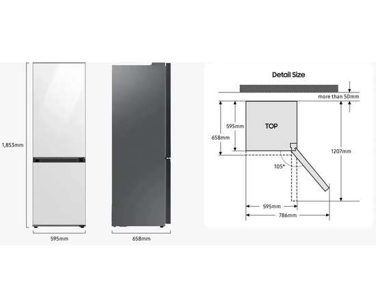  Холодильник Samsung RB34C675EBN/EF черный инвертер 