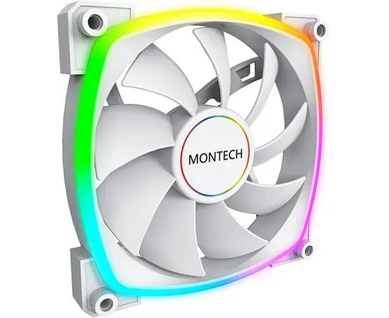  Вентилятор Montech AX140 ARGB (AX140 PWM White) 140х140x25 белый 4-pin Ret 