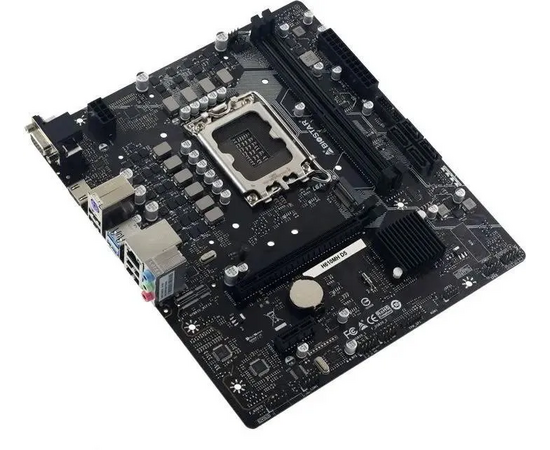  MB s1700 BIOSTAR H610MH D5 Intel H610, 2xDDR5-5600 МГц, 1xPCI-Ex16, 1xM.2, Micro-ATX 