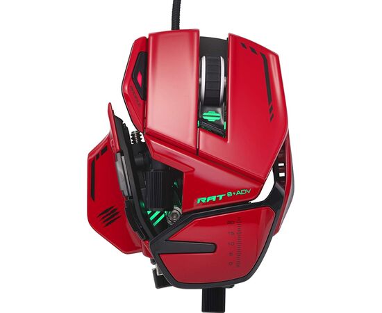  Игровая мышь Mad Catz R.A.T. 8+ ADV красная (PMW3389, Omron, USB, 11 кнопок, 20000 dpi, RGB подсветка) 