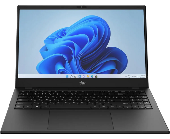  Ноутбук iRU Planio 15ING (2059105) 15.6", IPS, Intel N100 0.8ГГц, 4 ядра, 8ГБ 512ГБ SSD, Intel Iris Xe graphics, Windows 11 Professional, черный 