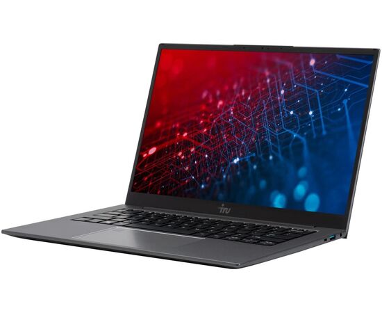  Ноутбук iRU Planio 14INP (2023733) 14", IPS, Intel N100 0.8ГГц, 4 ядра, 8ГБ 256ГБ SSD, Intel UHD Graphics, Free DOS, серый 