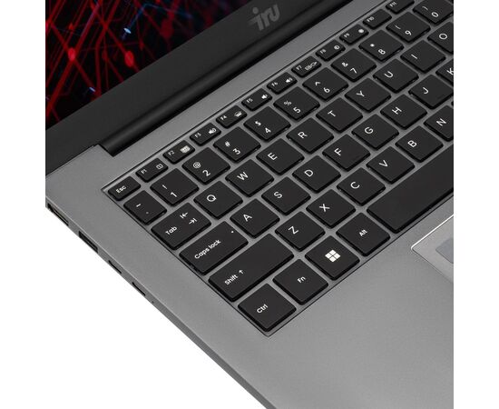  Ноутбук iRU Planio 14INP (2023733) 14", IPS, Intel N100 0.8ГГц, 4 ядра, 8ГБ 256ГБ SSD, Intel UHD Graphics, Free DOS, серый 