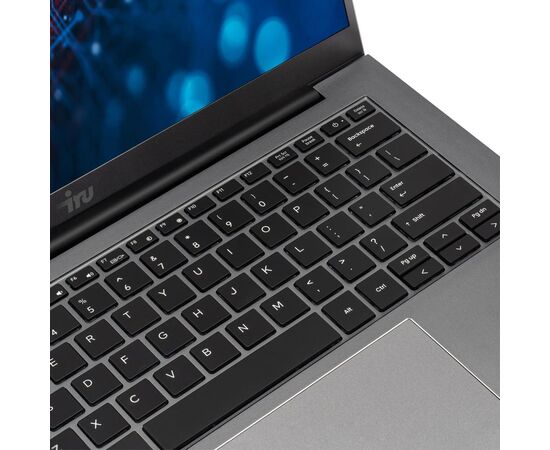  Ноутбук iRU Planio 14INP (2023733) 14", IPS, Intel N100 0.8ГГц, 4 ядра, 8ГБ 256ГБ SSD, Intel UHD Graphics, Free DOS, серый 