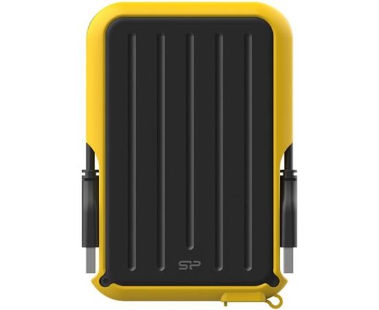  Внешний HDD Silicon Power Armor A66 (SP020TBPHD66SS3Y) 2TB, 2.5", USB 3.2, Желтый 