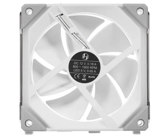  Вентилятор Lian Li UNI Fan SL120 White (G99.12UF1W.R0) /UF-SL120-1W/ 120x120x25мм (PWM, ARGB, 800-1900 об/мин, 31dBa) 
