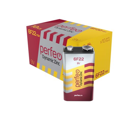  Батарейка Perfeo 6F22/1SH Dynamic Zinc 