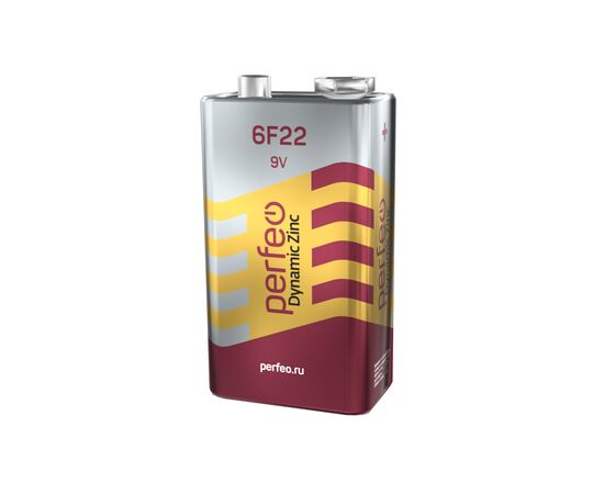  Батарейка Perfeo 6F22/1SH Dynamic Zinc 
