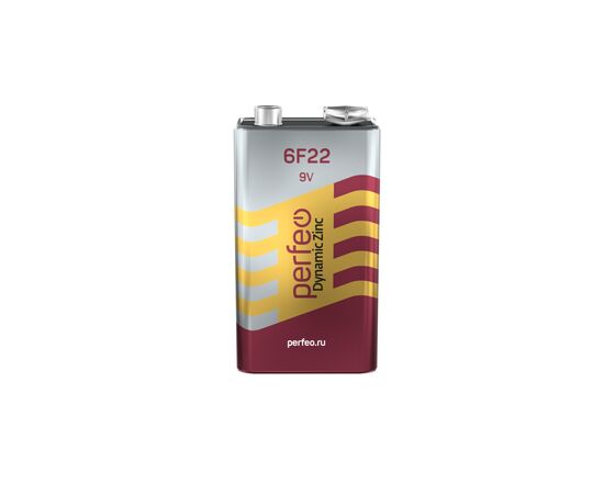  Батарейка Perfeo 6F22/1SH Dynamic Zinc 