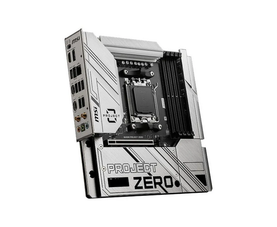  MB sAM5 MSI B650M Project Zero, AMD B650, 4xDDR5-4800 МГц, 1xPCI-Ex16, 2xM.2, Micro-ATX (BC) 