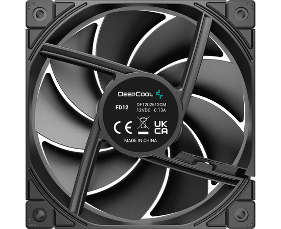  Вентилятор DEEPCOOL FD12 120x120x25мм (PWM, черный, 400-2050об/мин) Color BOX 