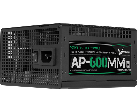  Блок питания Formula AP-600ММ 80 Plus White ATX 600W (20+4pin) APFC 120mm fan 6xSATA RTL 