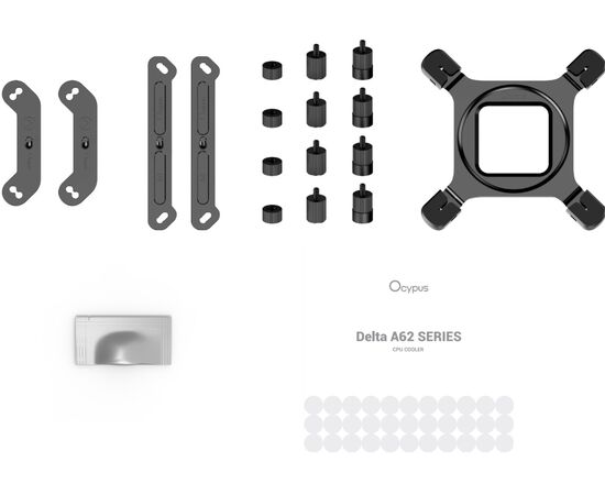  Кулер Ocypus Delta A62 BK ARGB (Delta-A62-BK2NAWN00X-GL) (All sockets, TDP 260W, PWM) 