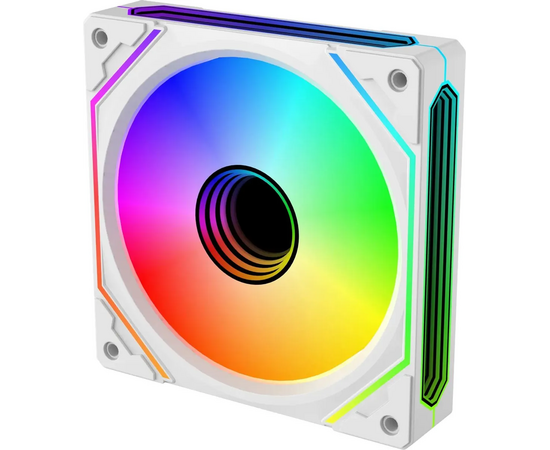  Вентилятор Bloody BD-CF120ARGB5 LCD ARGB (BD-CF120ARGB5-WH) 120х120x25 белый 4-pin 26дБ (упак. 1шт) Ret 