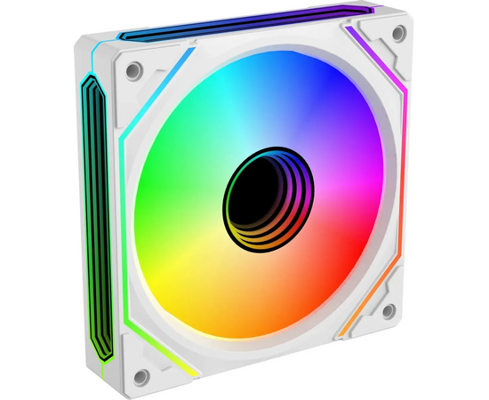  Вентилятор Bloody BD-CF120ARGB5 LCD ARGB (BD-CF120ARGB5-WH) 120х120x25 белый 4-pin 26дБ (упак. 1шт) Ret 
